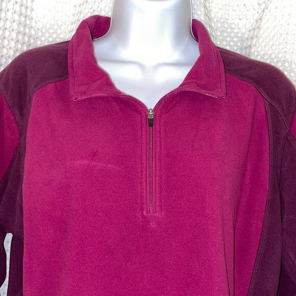 Women’s XL Fleece Sweatshirt The North Face Purple TKA-100 Lightweight - Picture 3 of 8